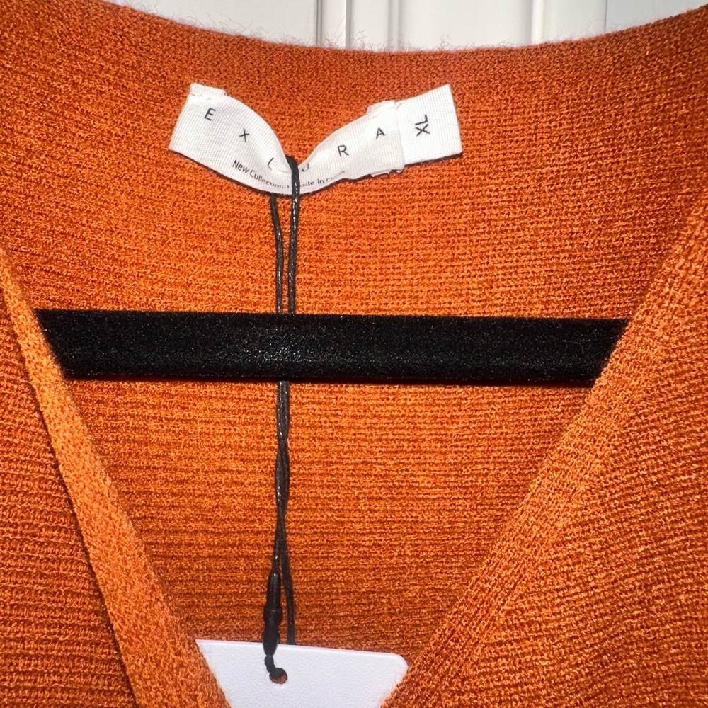 Rust Wrap Dress - Picture 4 of 7